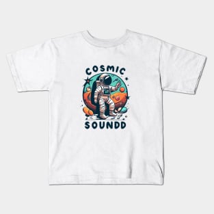 Cosmic Sound Astronaut Kids T-Shirt